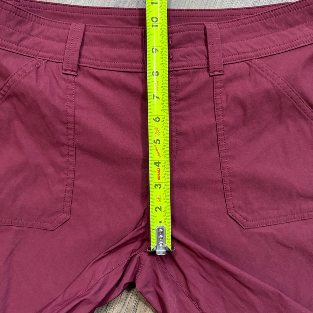 Eddie Bauer Maroon Women's Rolled Hem Bermuda Shorts - Size 8 - Picture 4 of 15